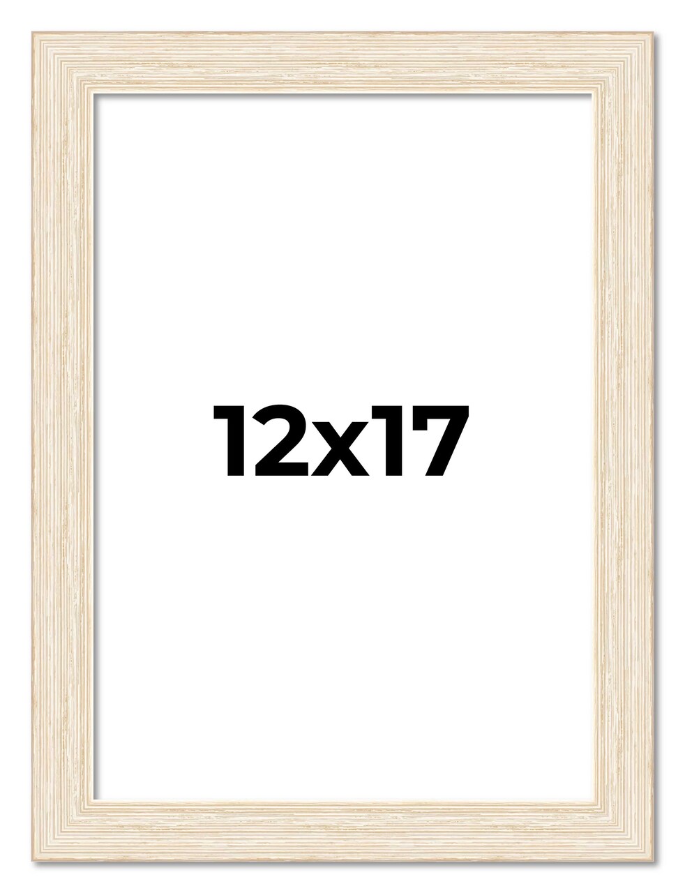 12x17 Wide Barnwood Picture Frame with UV-Resistant Acrylic & Acid Free Backing, Available in 6 Paint Finishes - Grey, Brown, White, and Black